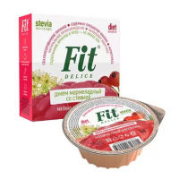 Джем мармеладный Fit Delice малина, липа, шиповник со стевией, 100 г 